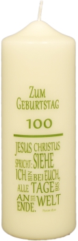 Geburtstagskerze, 170/60mm, Dekor 2150